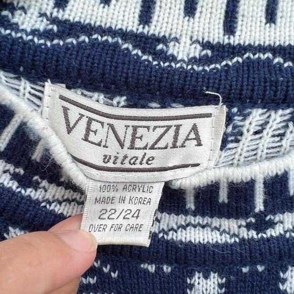 Plus size Venezia Vitale snowflake sweater size 22/24 - Picture 6 of 7